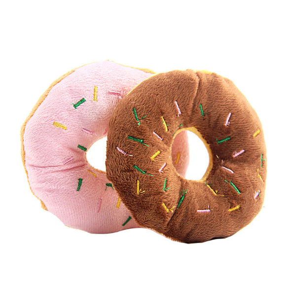 Donuts Squeaky Dog Toy